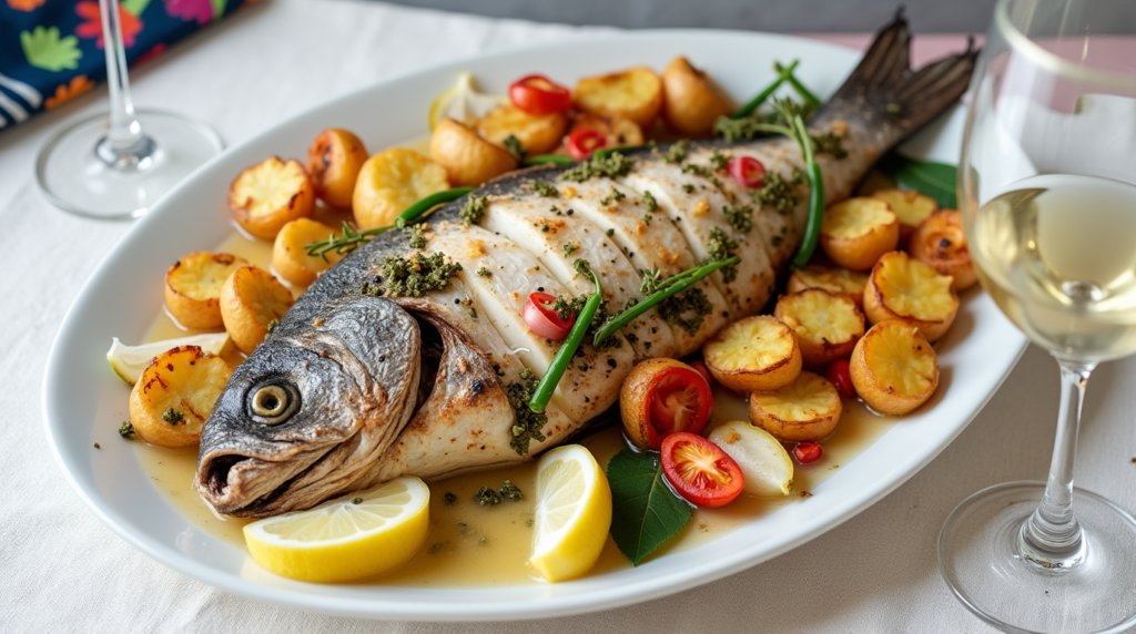 Roasted Branzino